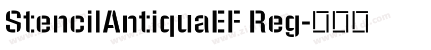 StencilAntiquaEF Reg字体转换
